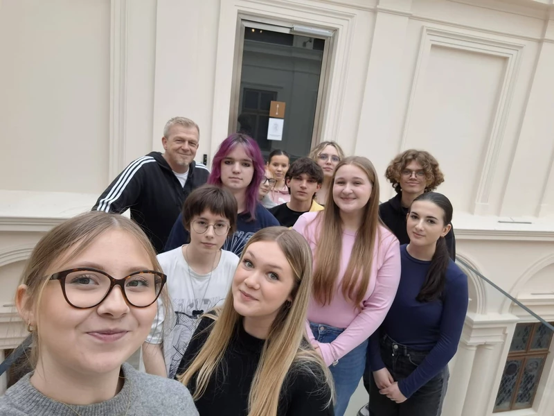 uczniowie w Muzeum Czartoryskich w Krakowie