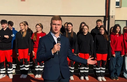 Pokazowa akcja ratownicza naszych uczniów