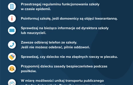 10 zasad bezpiecznego powrotu do szkoły dla rodzica