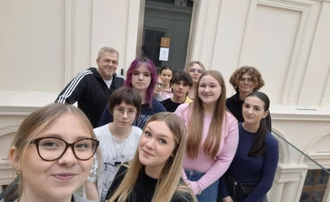 uczniowie w Muzeum Czartoryskich w Krakowie