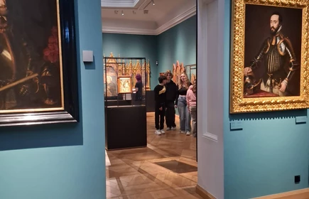 uczniowie w Muzeum Czartoryskich w Krakowie