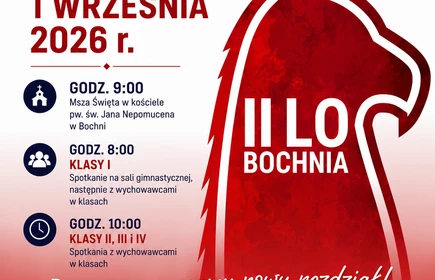 plakat informujący o rozpoczęciu roku szkolnego