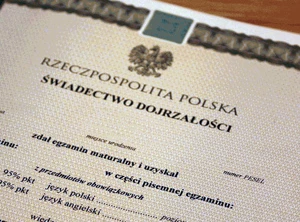 wzór świadectwa maturalnego