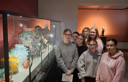 uczniowie w Muzeum Czartoryskich w Krakowie