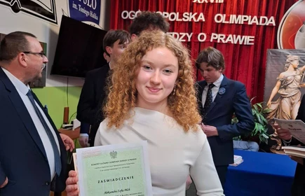 laureatka olimpiady wiedzy o prawie 