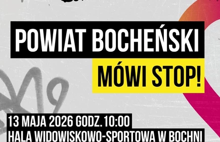plakat Hejt powiat bocheński mówi stop