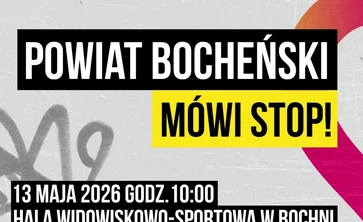 plakat Hejt powiat bocheński mówi stop